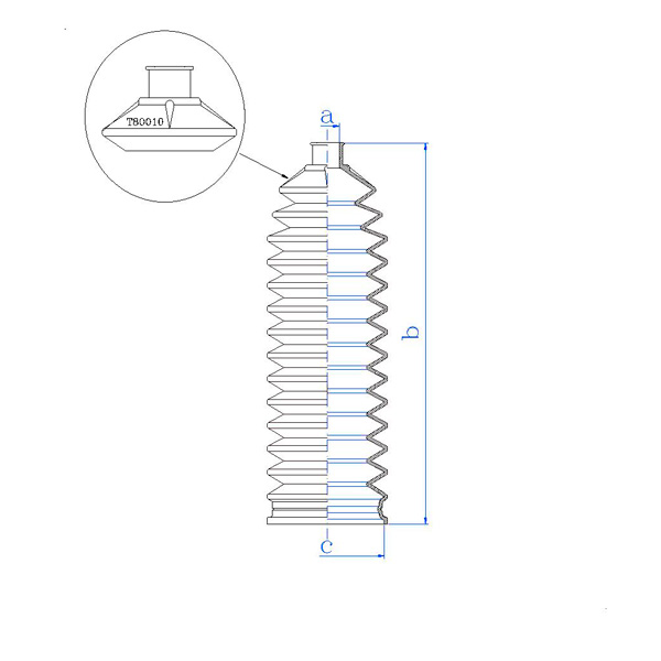 RDZ0540MG - Пыльники, FIAT 98845882, 9948295, KRAUF HBZ0540